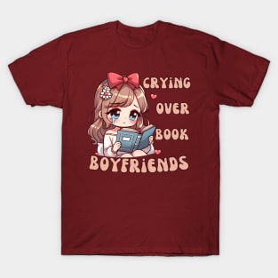 Crying Over Book Boyfriends T-Shirt